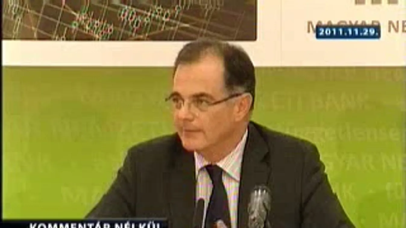 Simor András a spekulációról