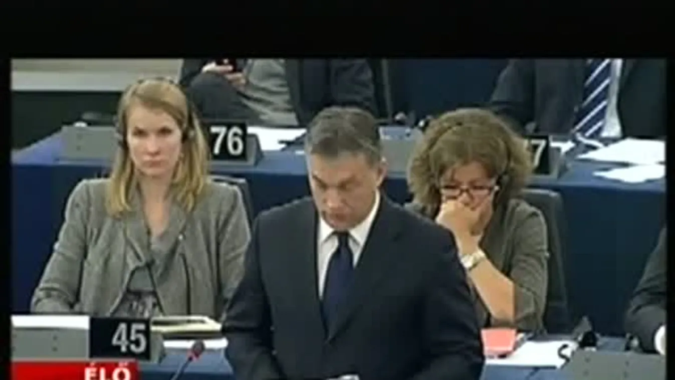 Orbán Viktor felszólalása az EP-ben