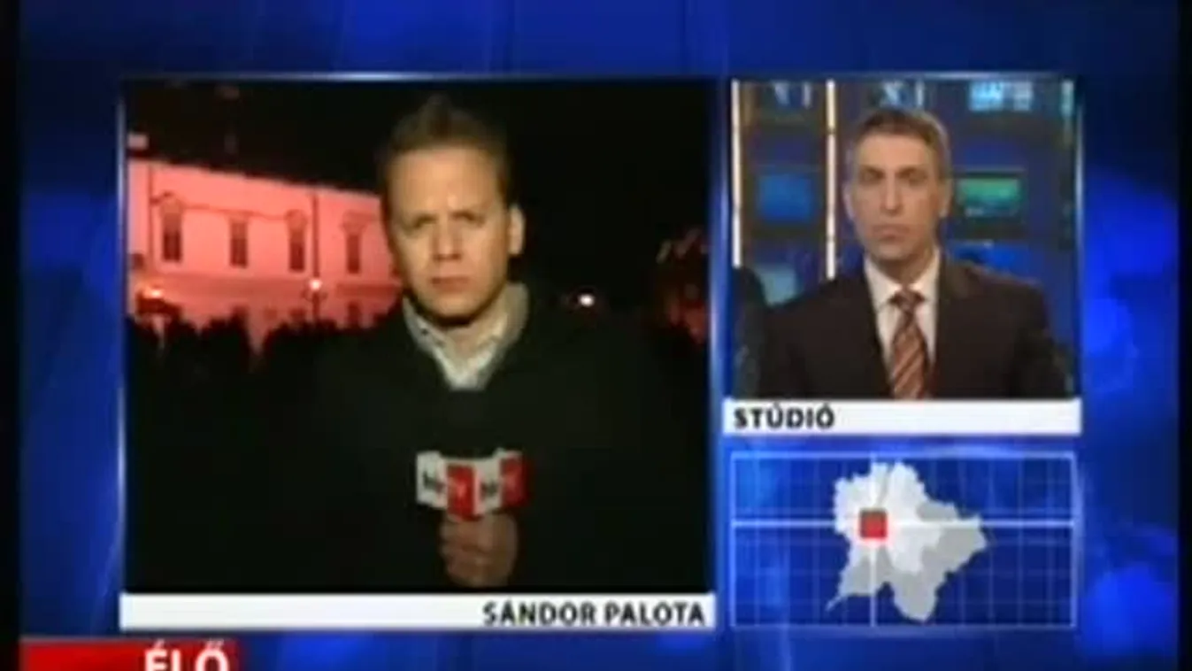 Egyre több rendőr van a Sándor-palota előtt – Bejelentkezés 20 órakor