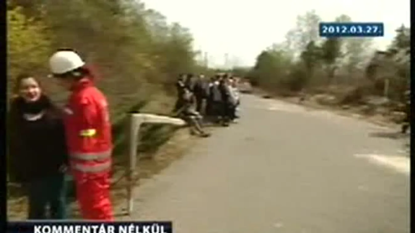 Katasztrófavédelmi gyakorlat Zsámbékon