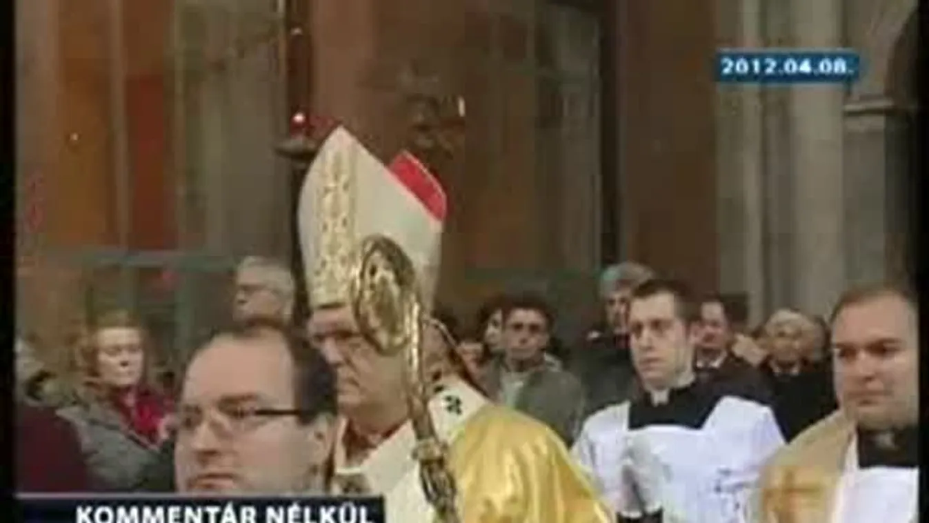 Erdő Péter húsvétvasárnapi szentmiséje Esztergomban