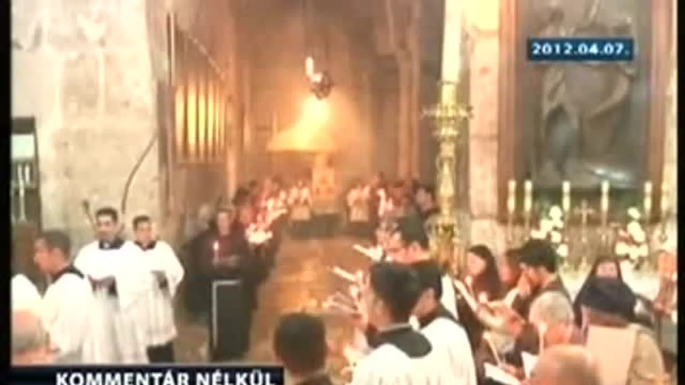 Krisztus kereszthalárára emlékeztek Jeruzsálemben