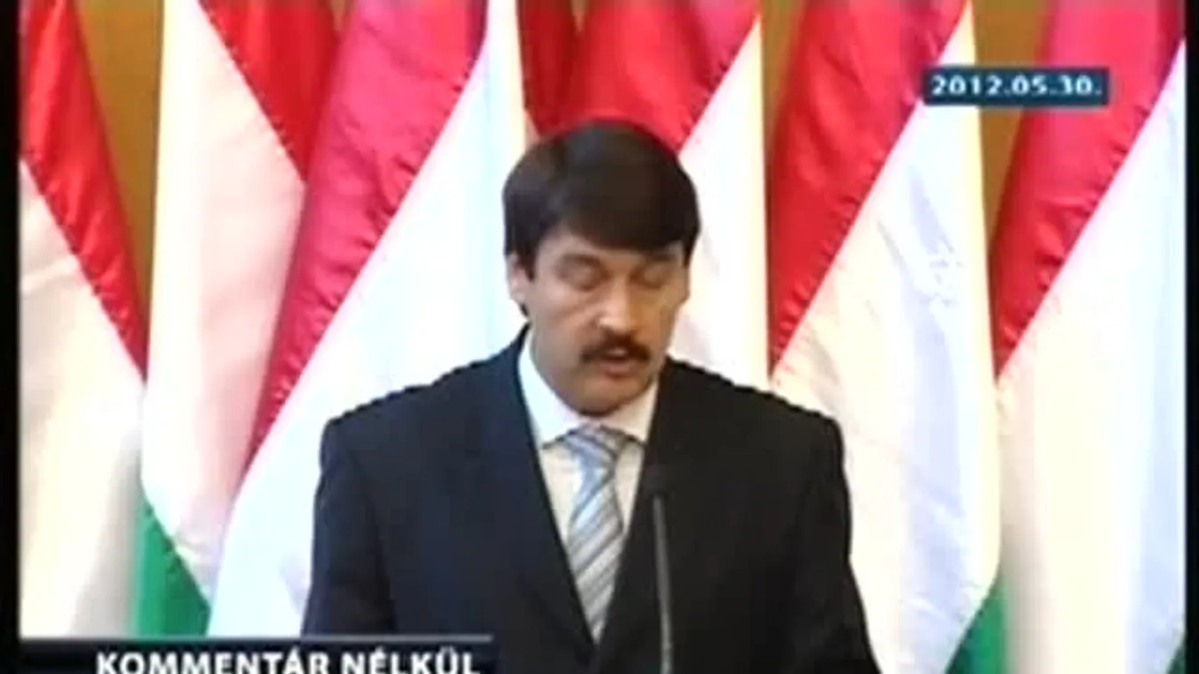 Áder János a Corvin-lánc átadásán