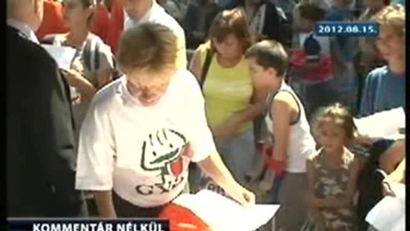 Ételosztás Pécsett