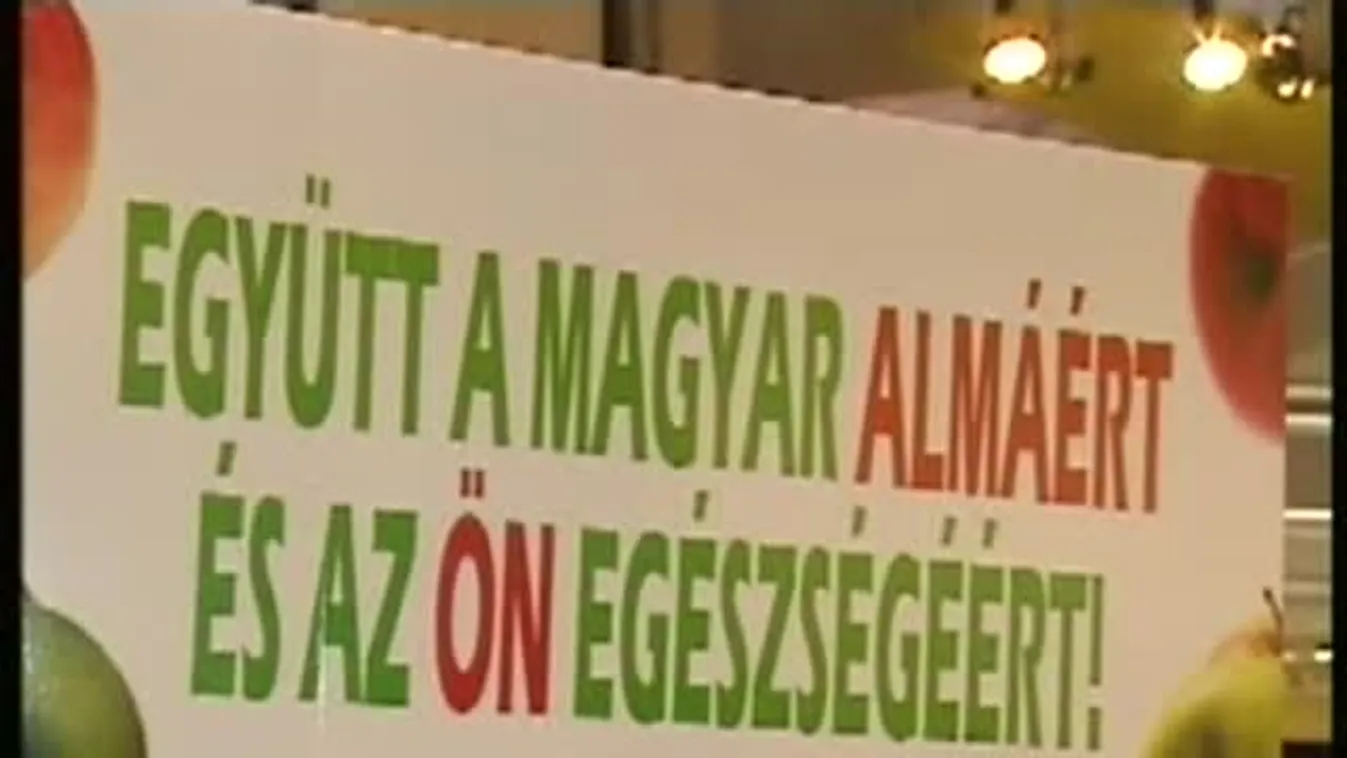 A magyar almát népszerüsíti Budai Gyula
