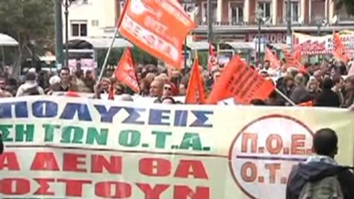 Tüntetés az elbocsátások ellen