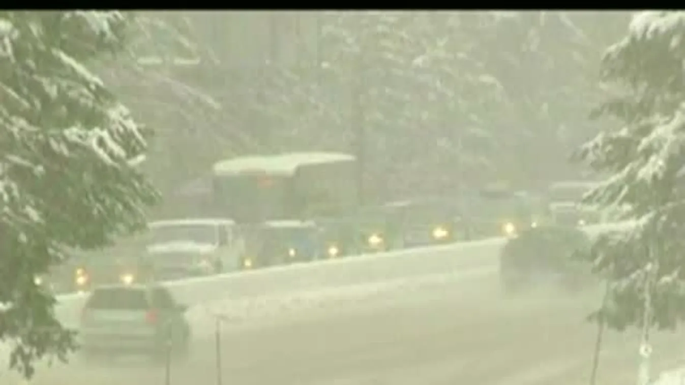 Erős havazás az Amerikai Egyesült Államokban