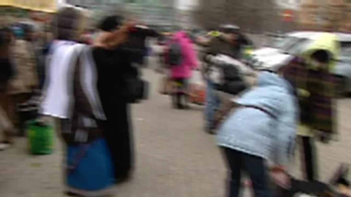 Ételosztás Óbudán