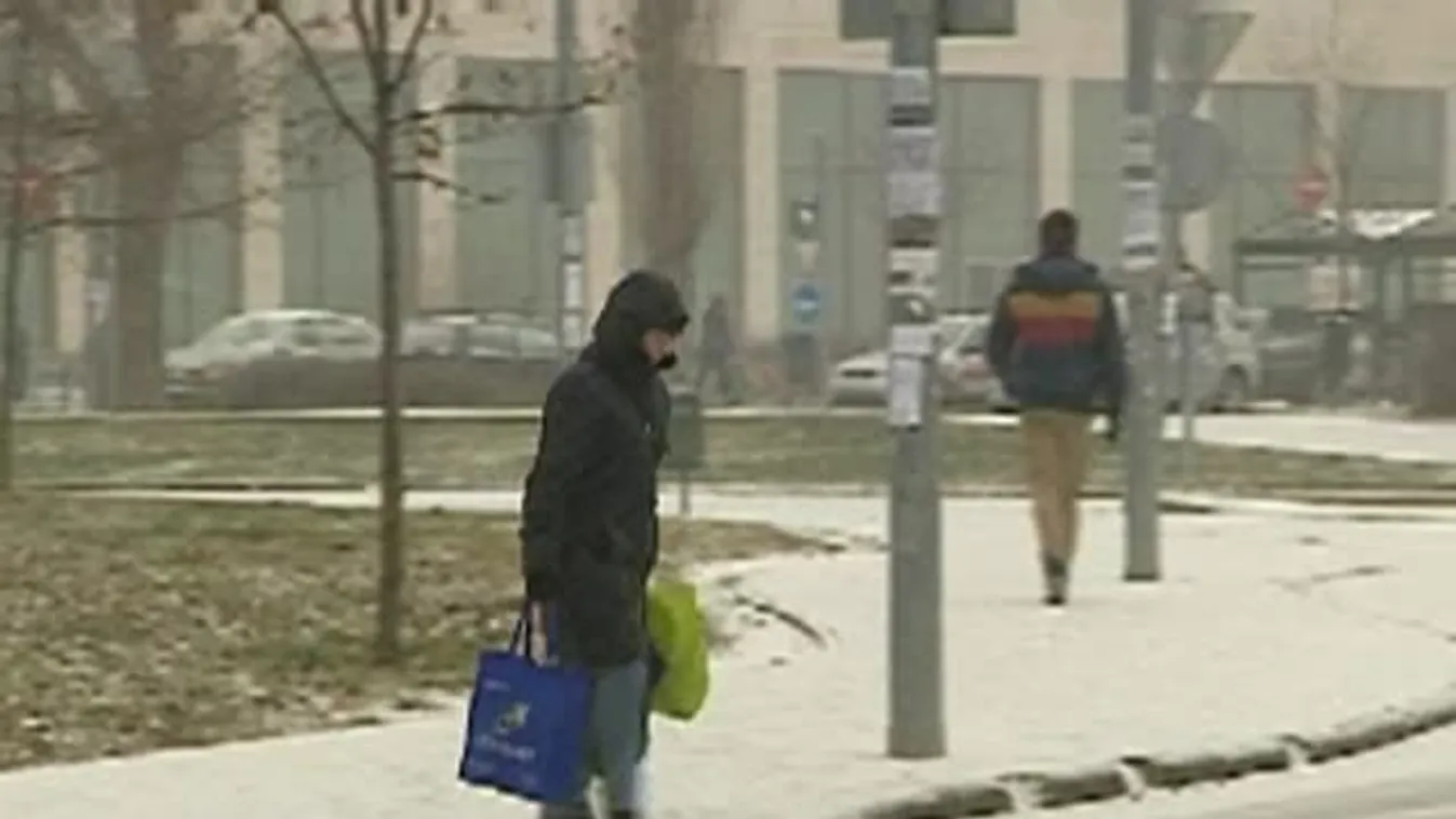 Budapestet is elérte a havazás