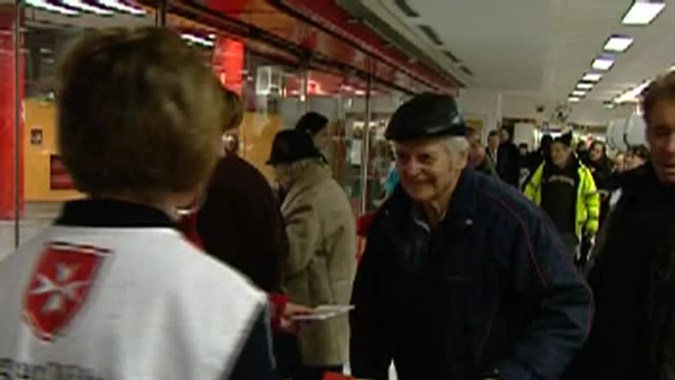 A máltai szeretetszolgálat adománygyűjtése