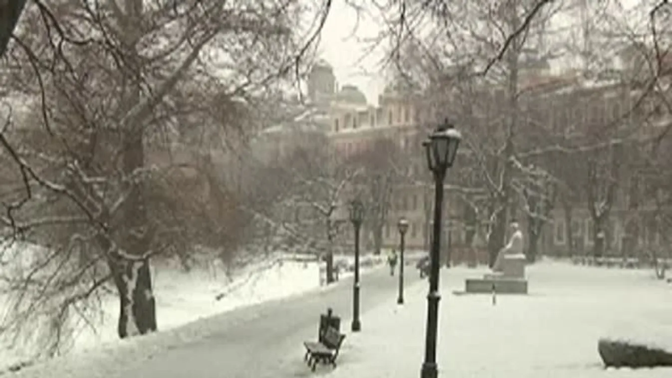 Kemény tél Lettországban