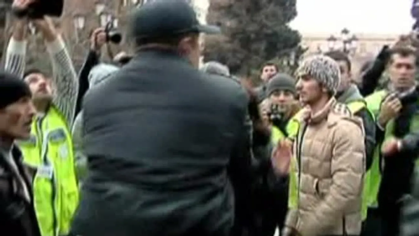 Tüntetés a diktatúra ellen Azerbajdzsánban