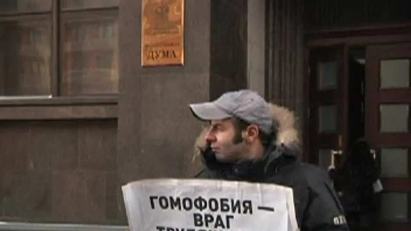 Homoszexuális-tüntetés Moszkvában