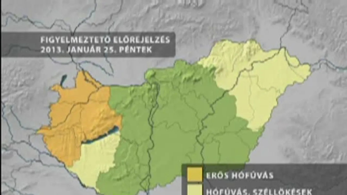 Narancs riasztást rendelt el a meteorológia