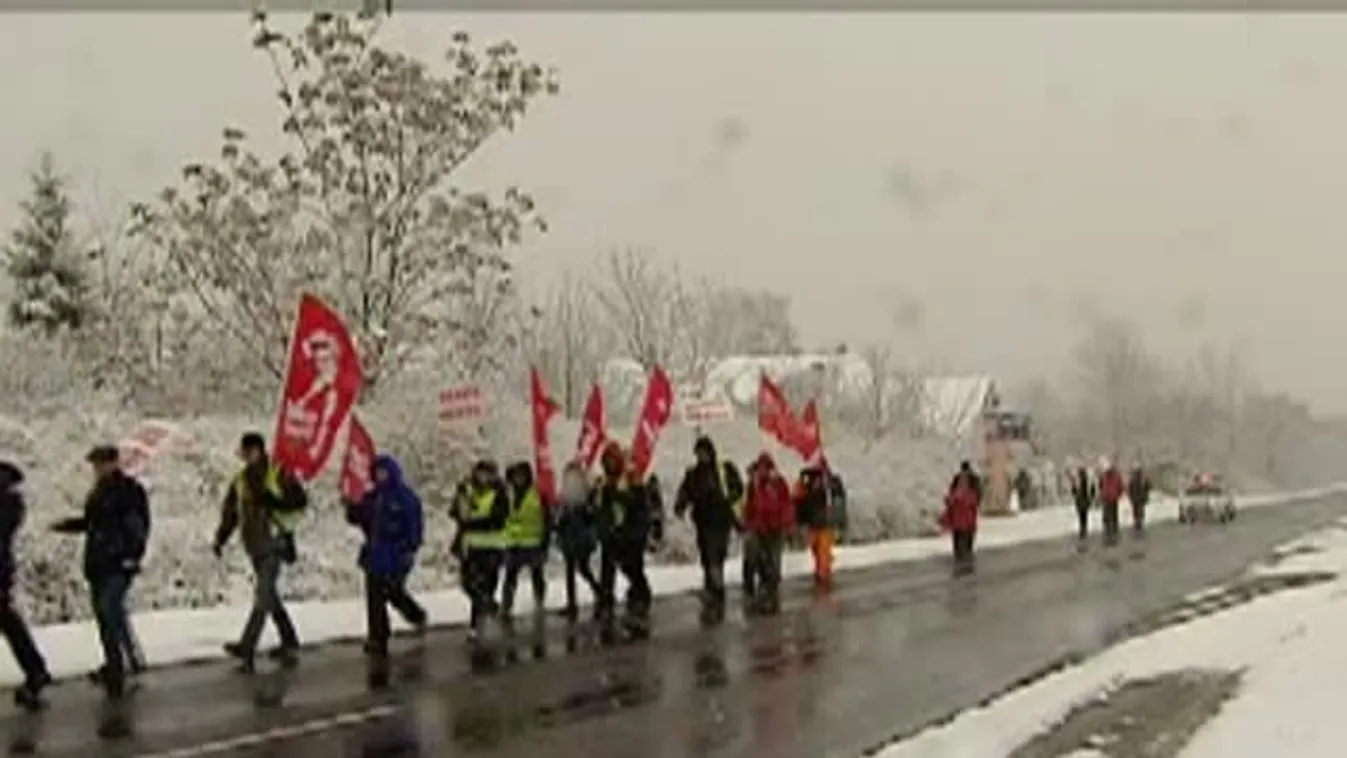 Szaunában pihentek az éhségmenet résztvevői