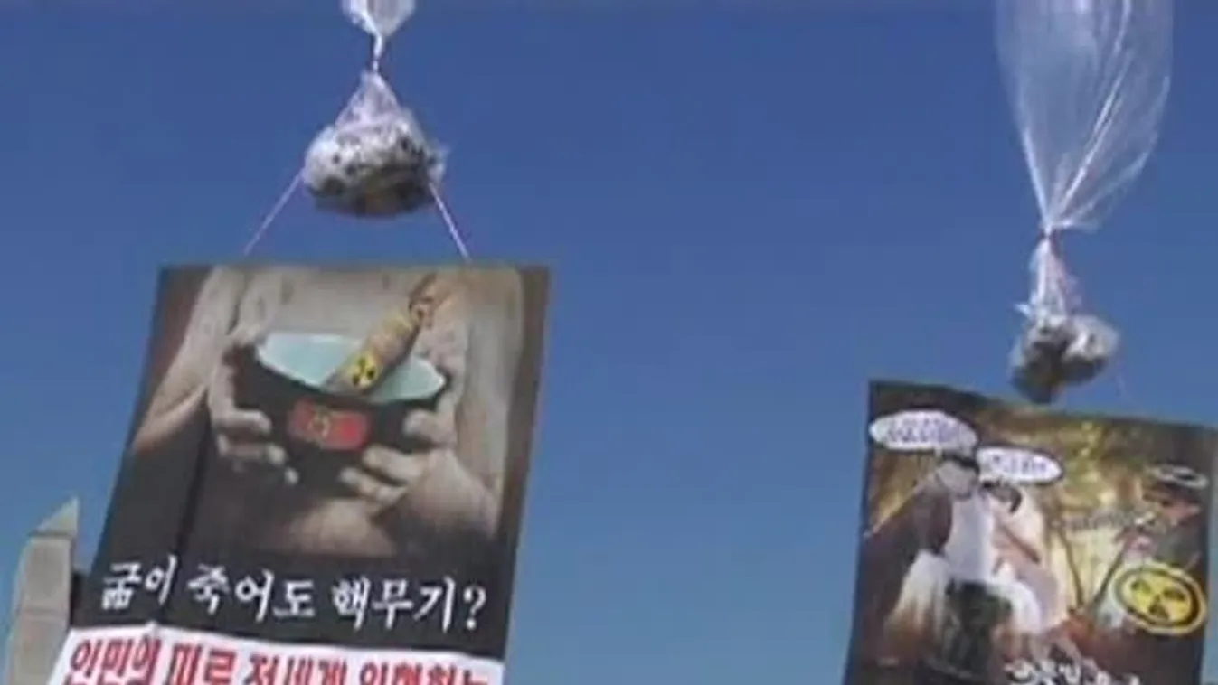 Észak-Korea elleni röplapok indítása