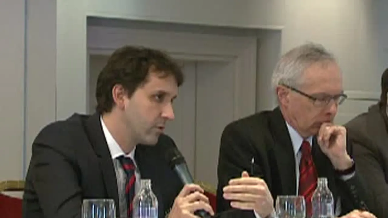 Barcza György a Századvég Gazdaságkutató vezető elemzője a GKI Konferenciáján