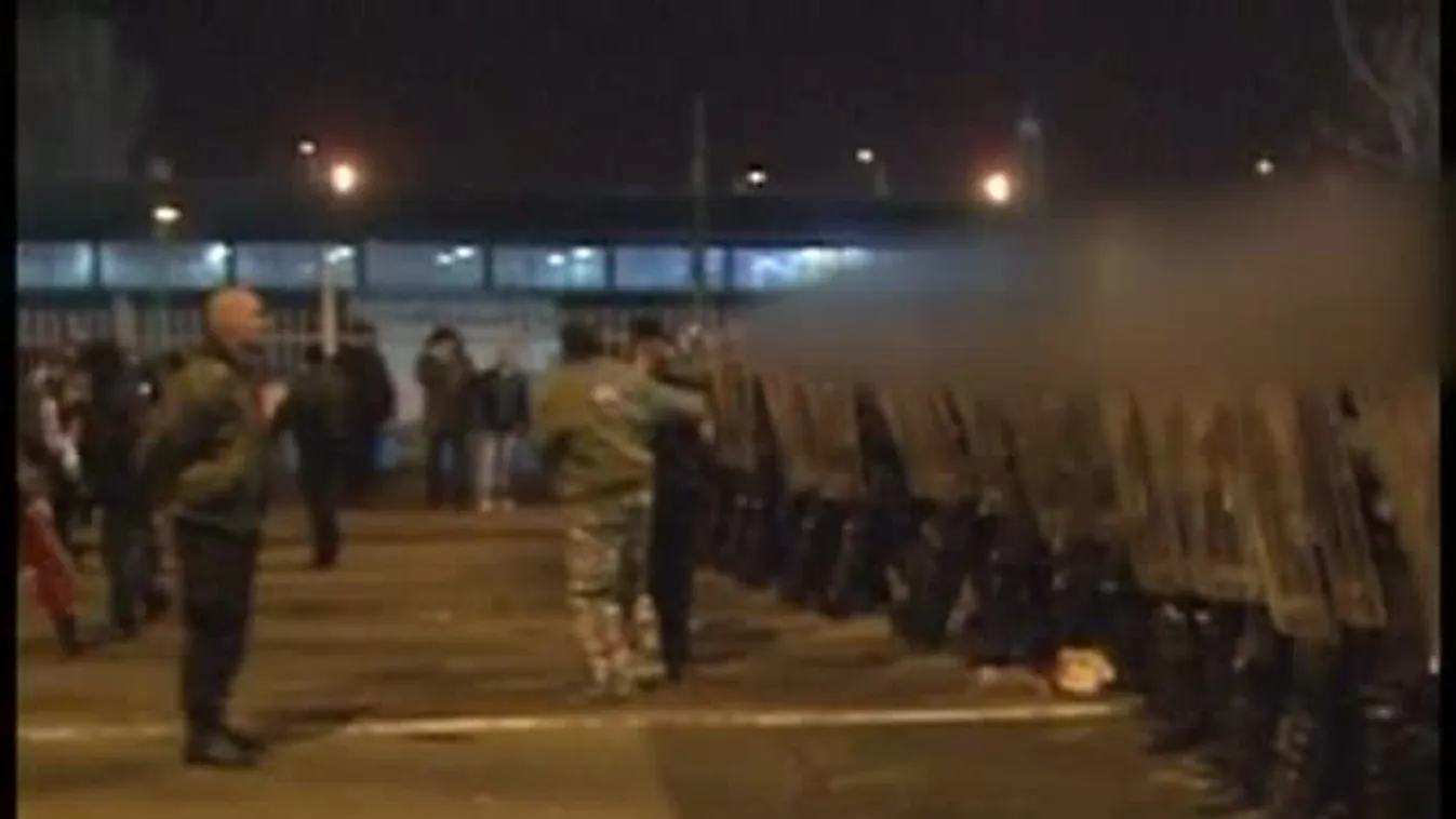 Rendőri intézkedés a magyar-román labdarúgó-mérkőzés után