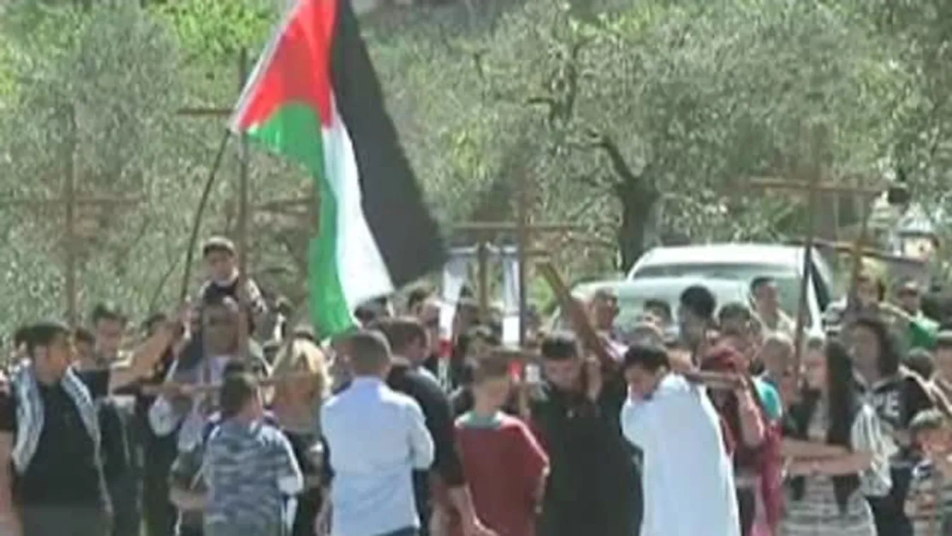 Palesztin keresztények járták végig a keresztút stációit