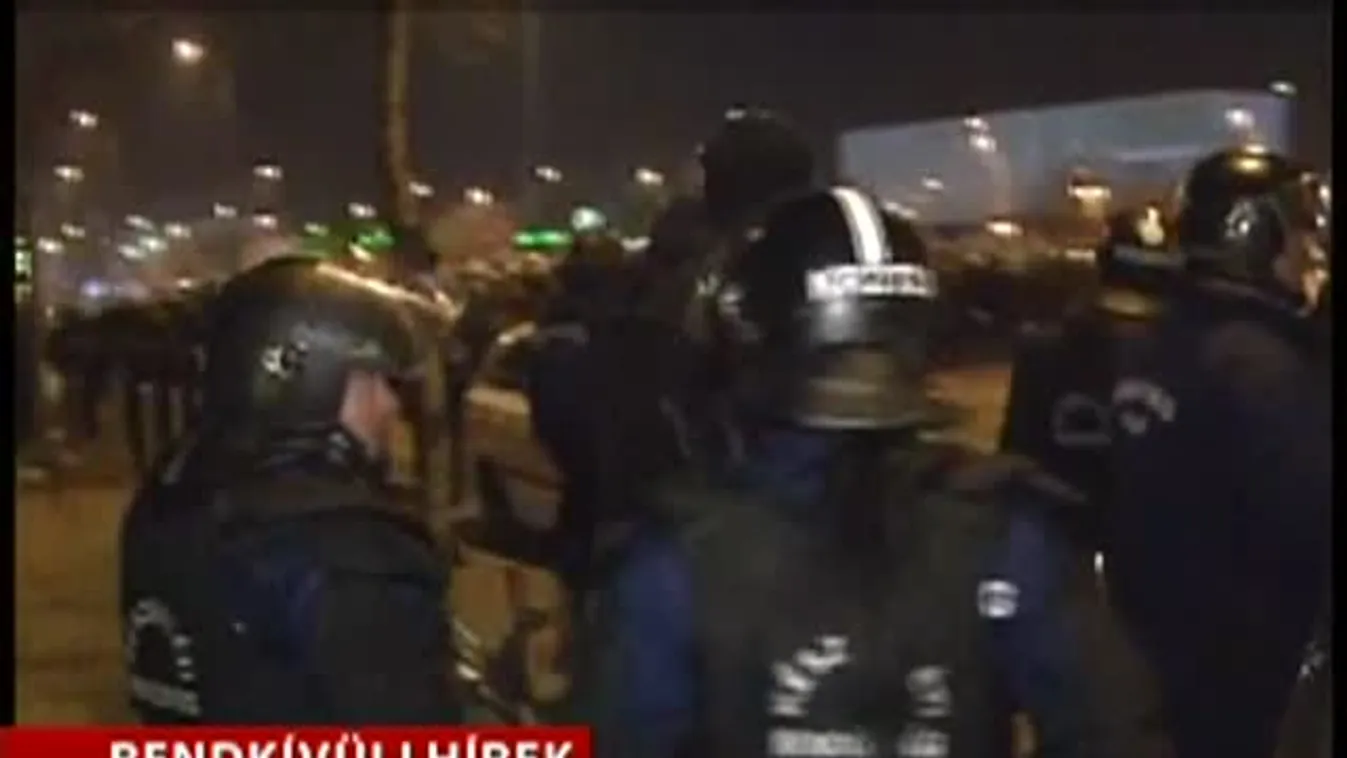 Rendőri intézkedés a meccs után - Bejelentkezés 22 órakor