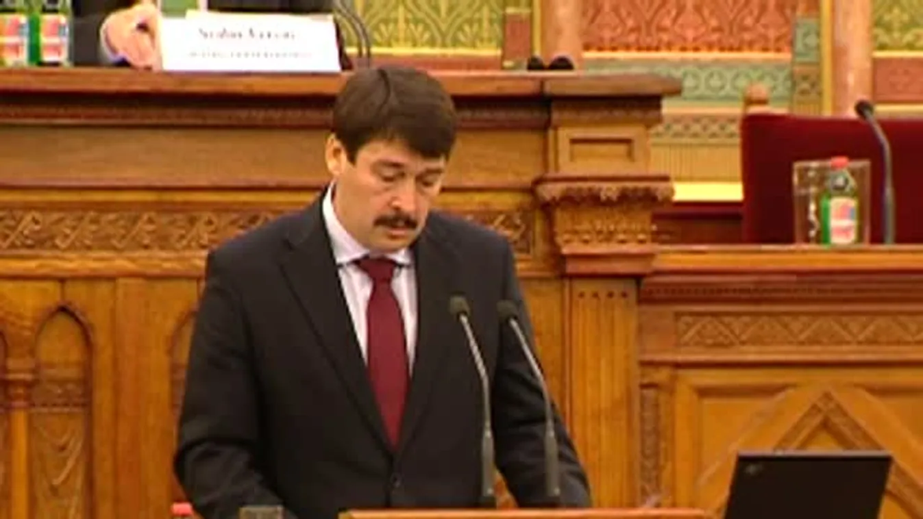 Áder János az új halgazdálkodási törvényről