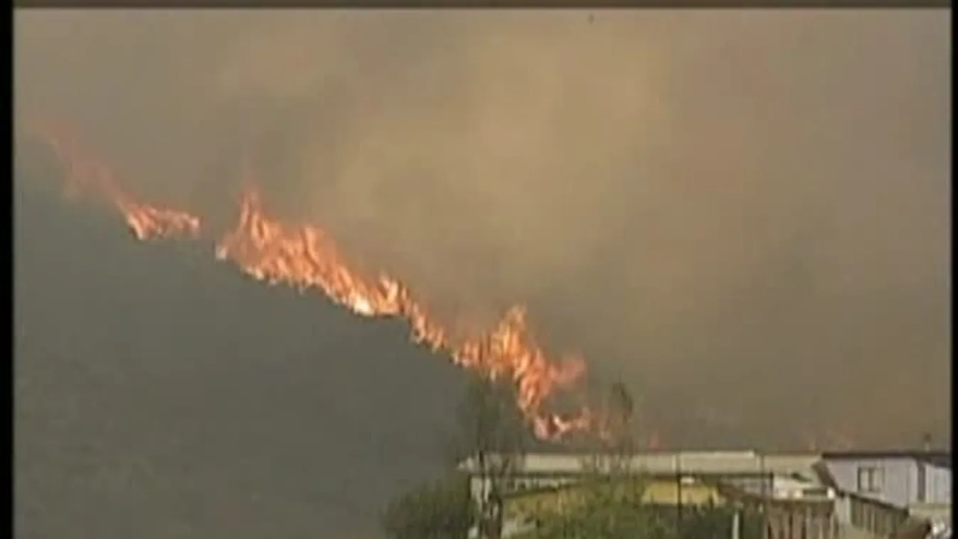 Erdőtűz Chílében