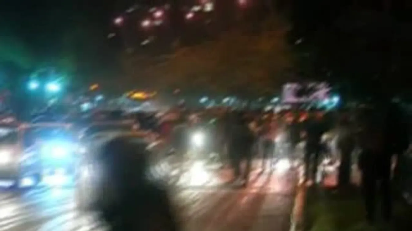 Diáktüntetés Chilében