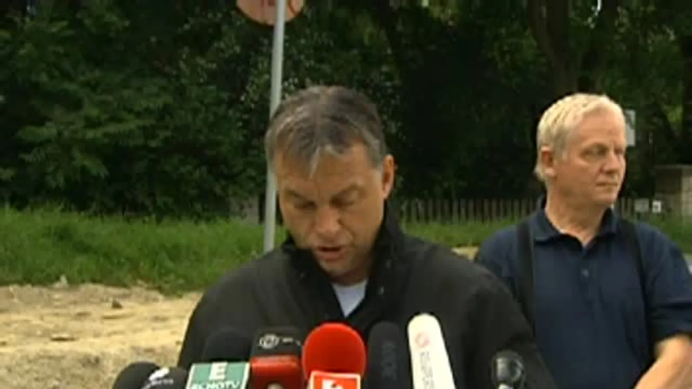 Orbán Viktor szokásos árvízi tájékoztatója a Római-parton
