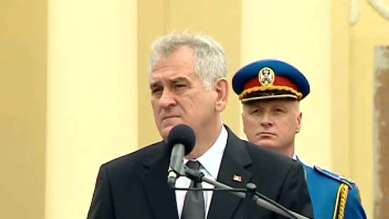 Áder János köztársasági elnök beszéde a csúrogi templom előtt