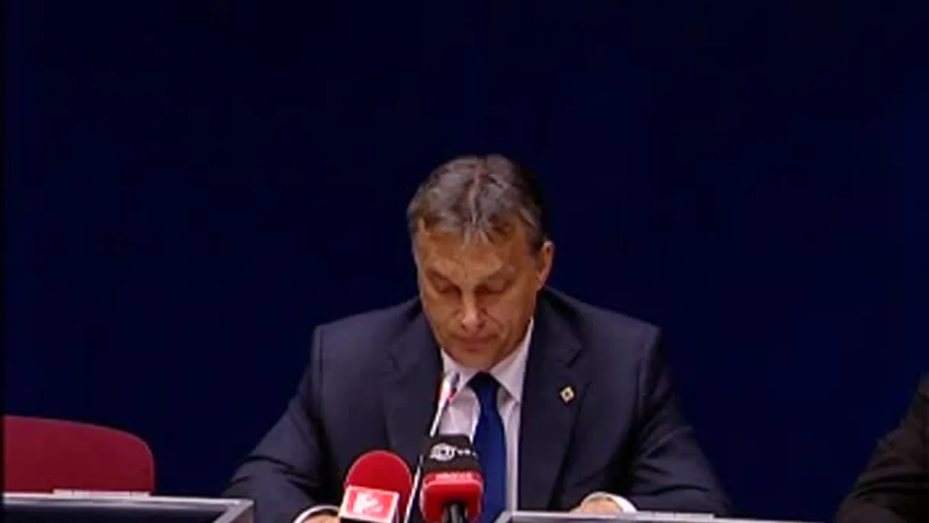 Orbán Viktor a rezsicsökkentésről Brüsszelben