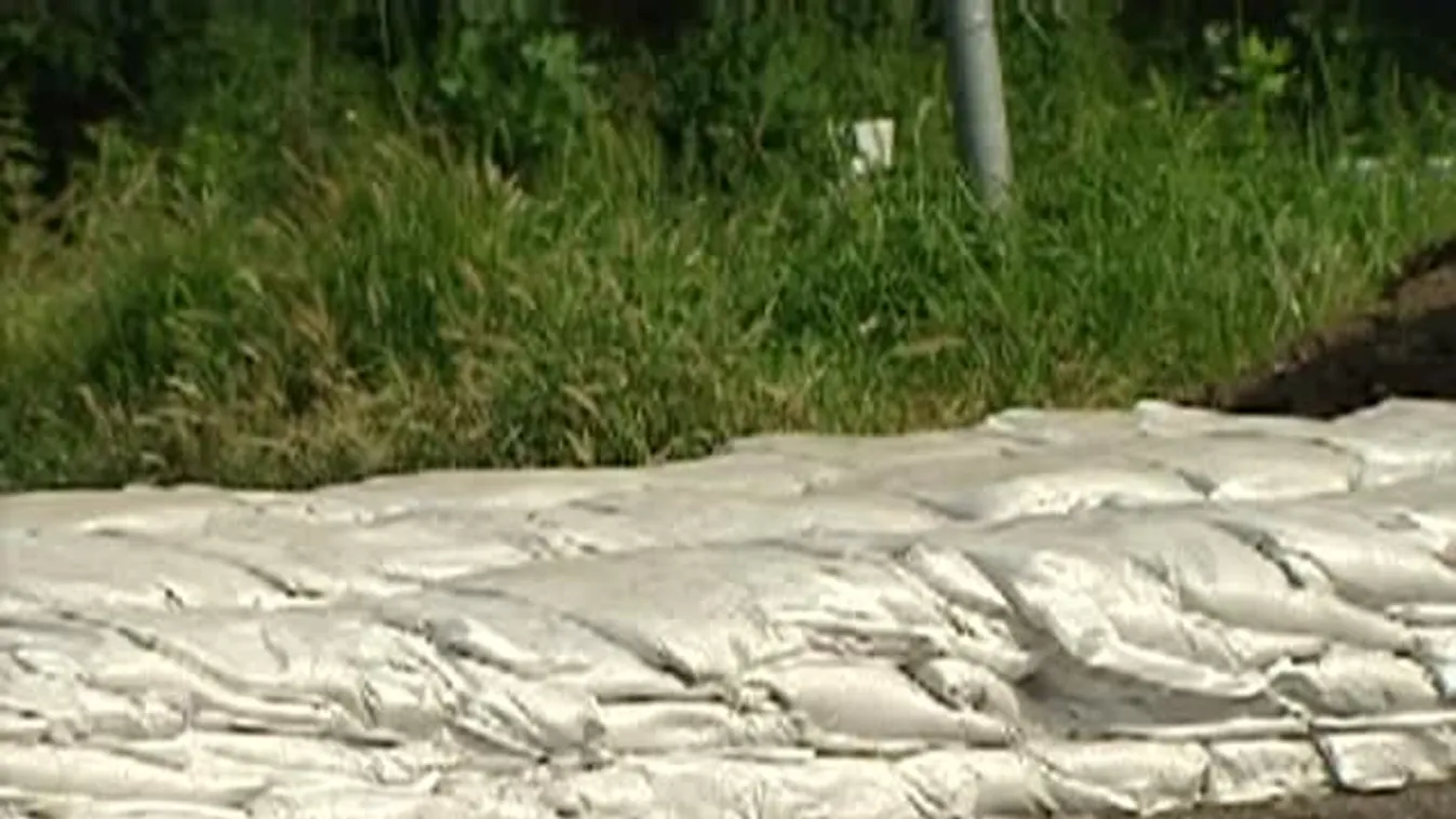 Víz alatt a gemenci erdő