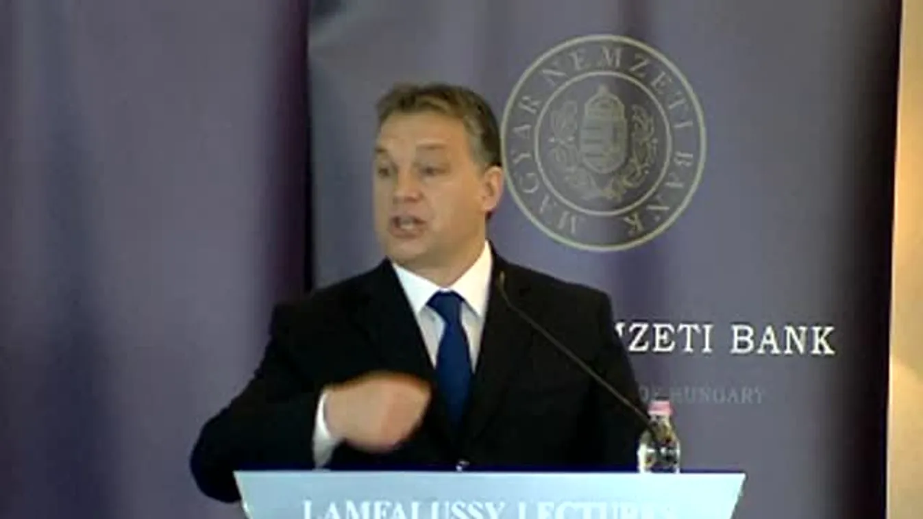 Orbán Viktor, miniszterelnök beszéde az MNB Lámfalussykonferenciáján