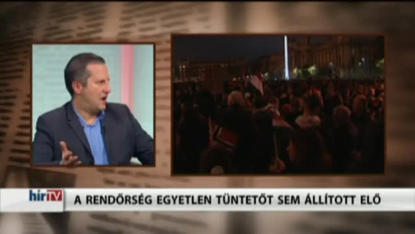 Lapzárta - A rendőrség egyetlen tüntetőt sem állított elő