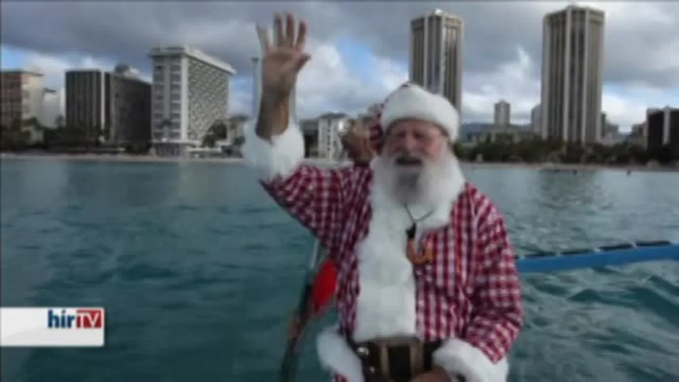 Hawaiira látogatott a Mikulás