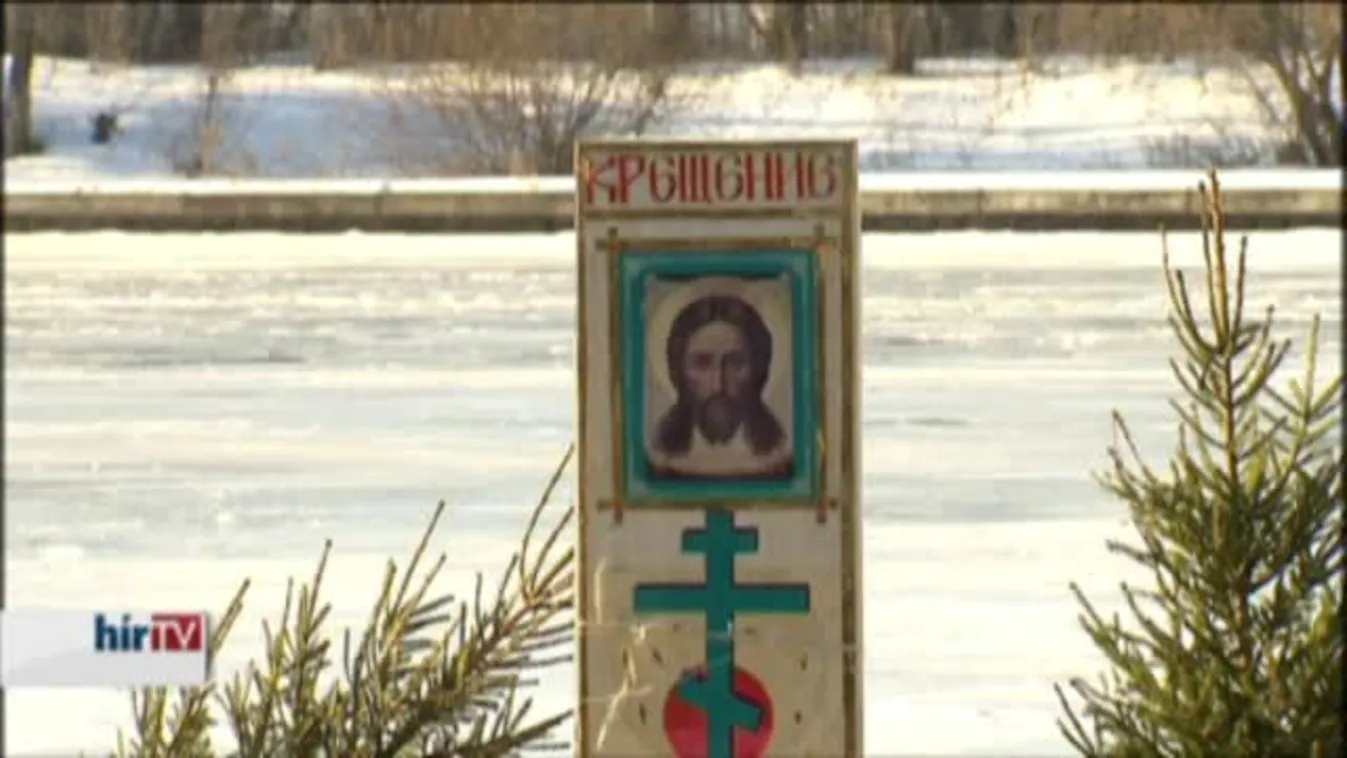 Ortodox vízkereszt Moszkvában