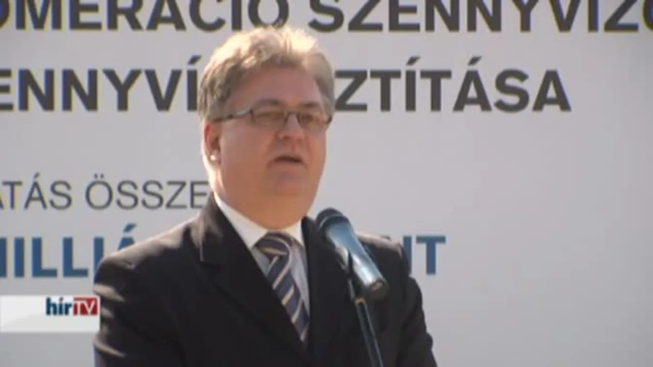 Letették a balatonújlaki szennyvíztisztító-bővítés alapkövét