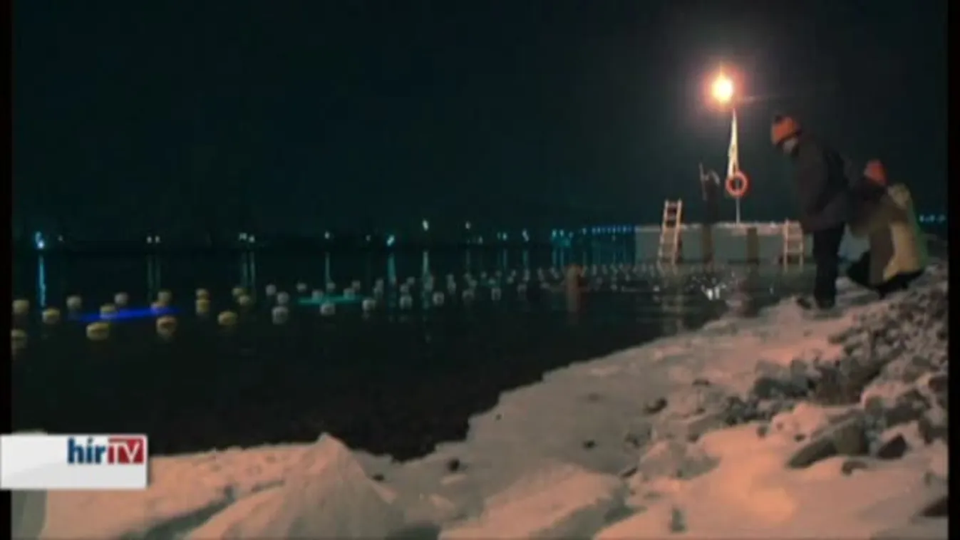 Jeges úszás Krasznojarszkban