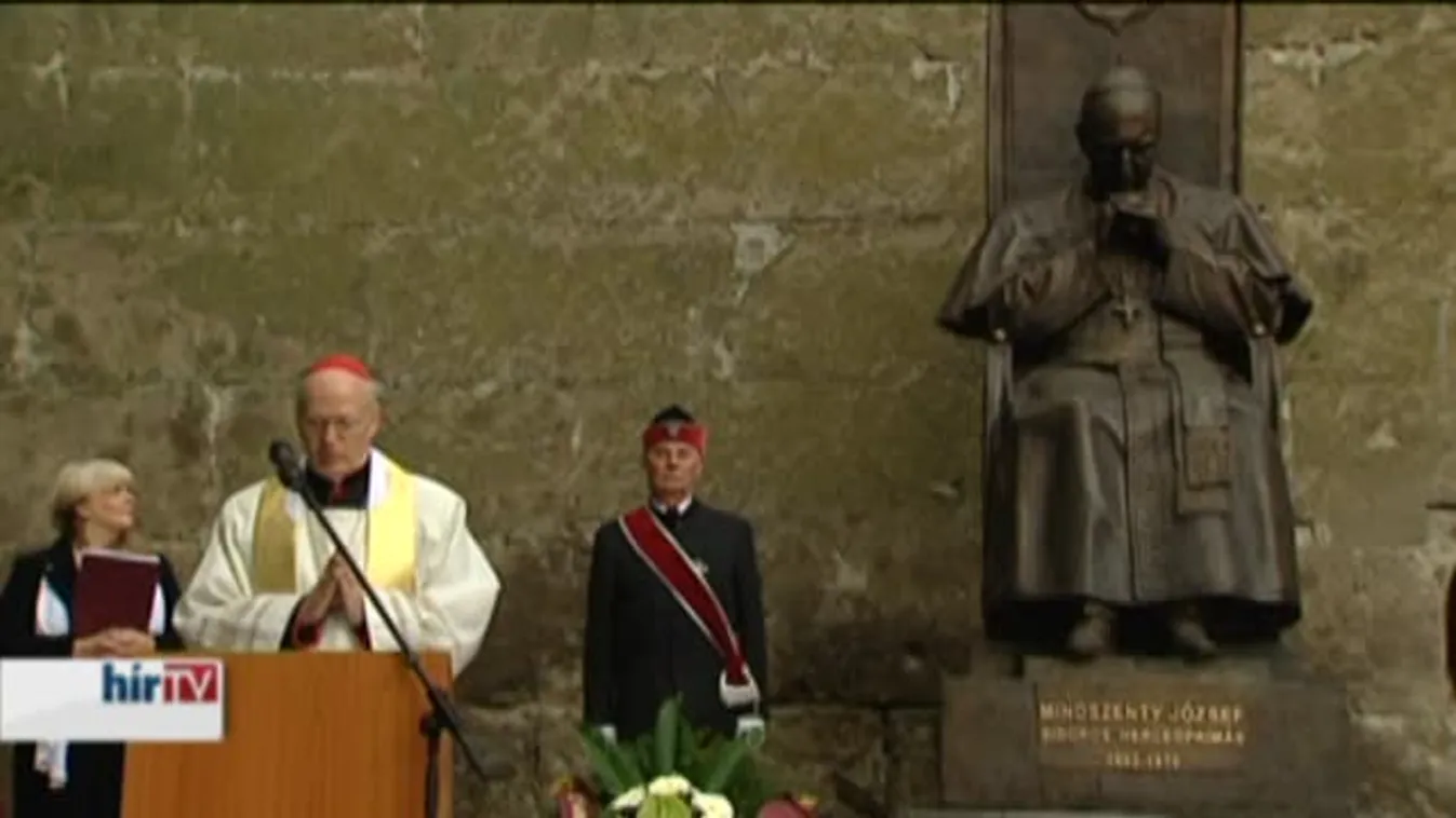 Mindszenty József szoboravatója Esztergomban