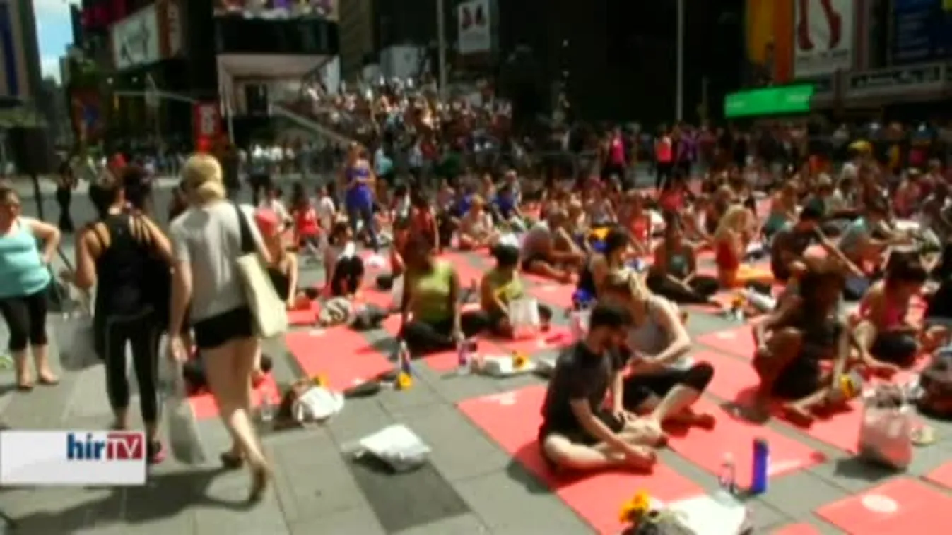 A jóga világnapja New Yorkban