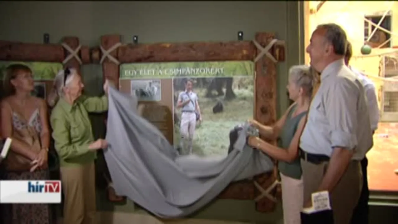 Jane Goodall főemlőskutató a Fővárosi Állatkertben