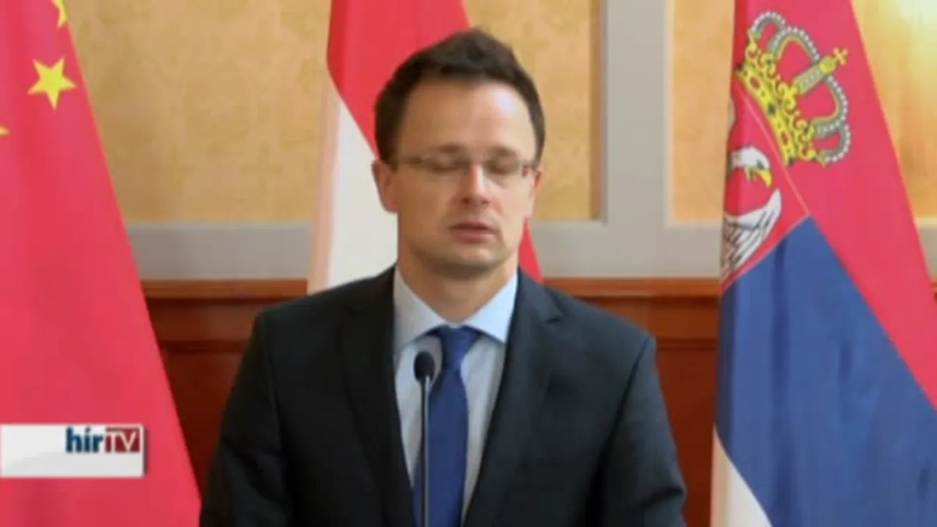 Szijjártó Péter a Budapest-Belgrád vasútvonal modernizálásáról