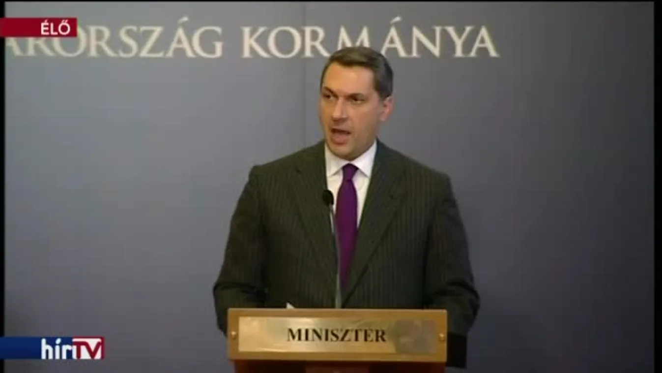 Lázár János és Kovács Zoltán sajtótájékoztatója