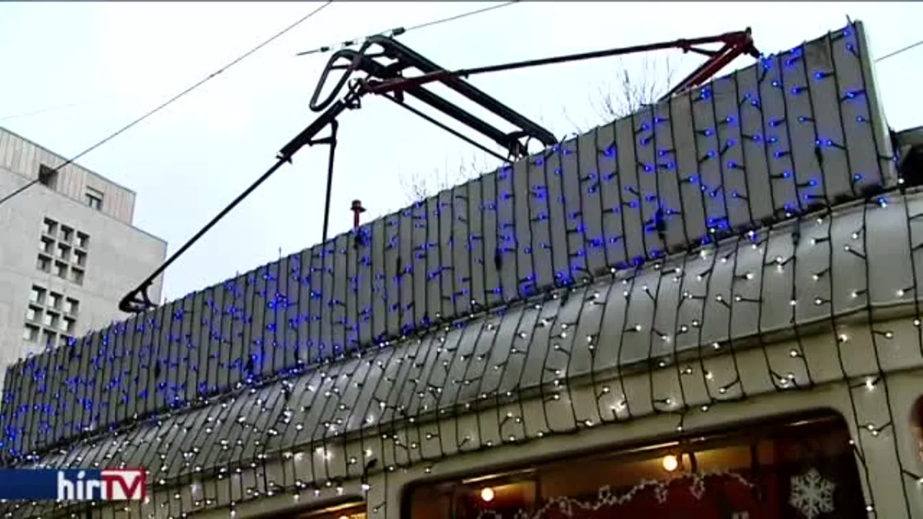 A BKV idén is elindította a fényvillamost az ünnepi időszakban