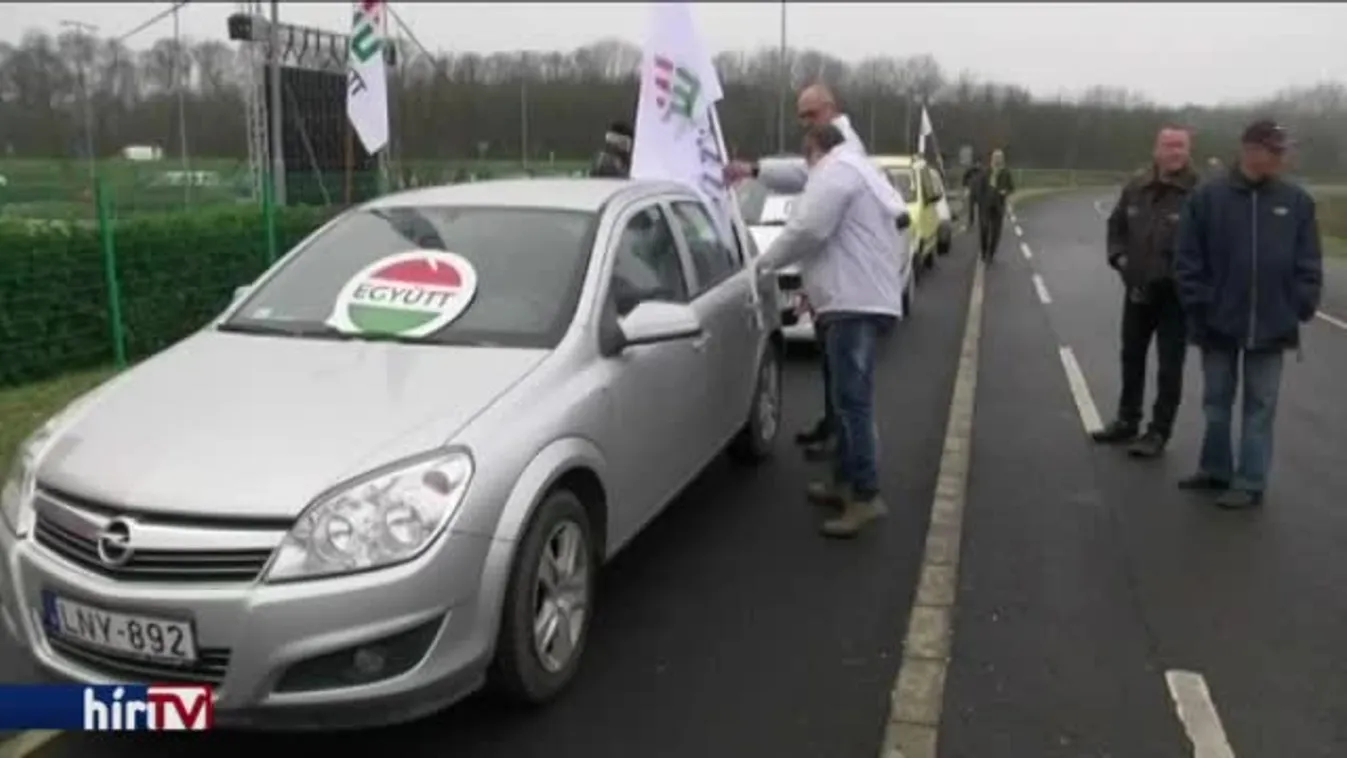 Összbaloldali tüntetés a mezőhegyesi földek elárverezése miatt