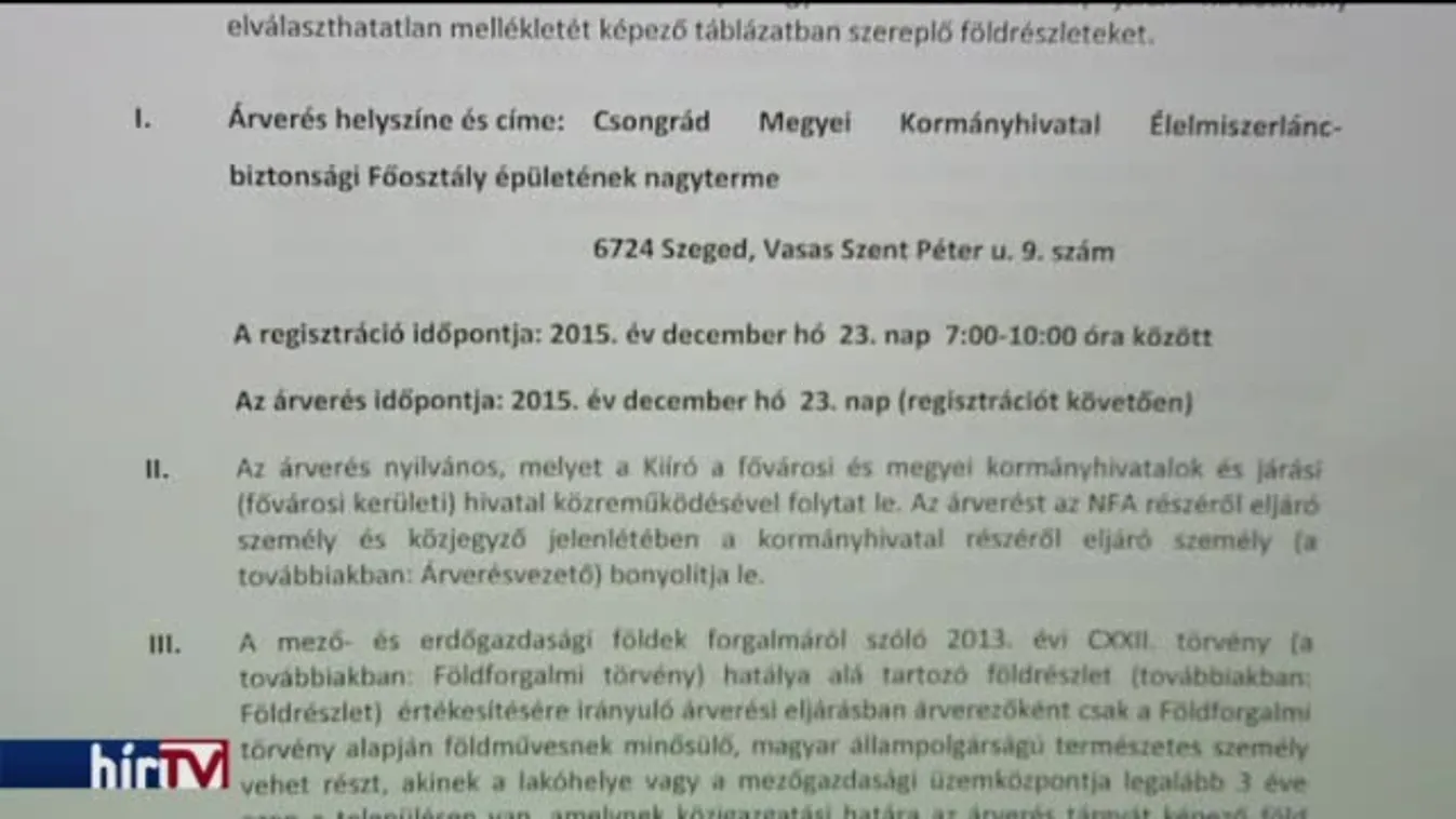 Karácsony előtt árverésre kerülnek Lázár rokonainak bérelt földjei