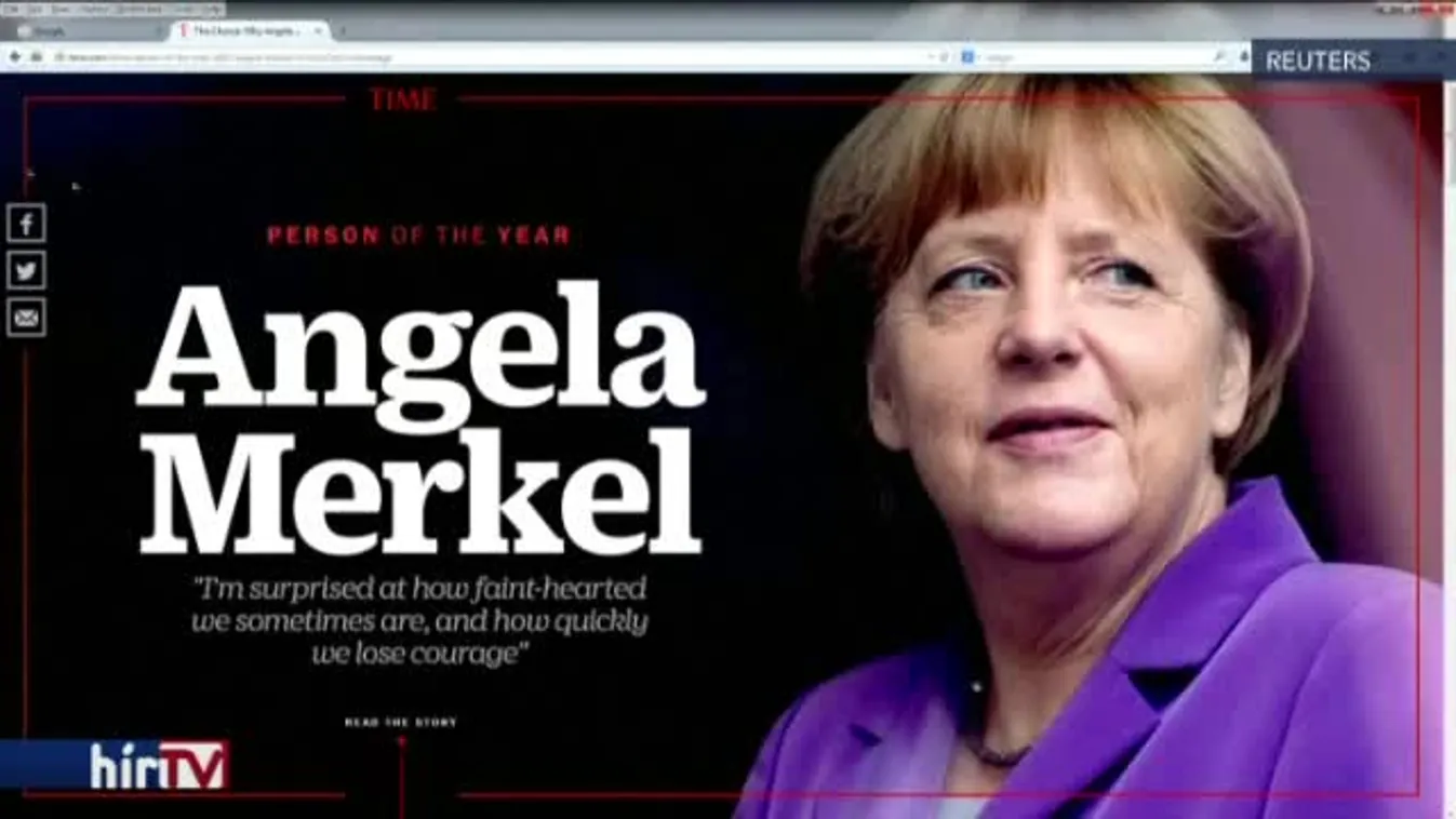 Merkel az év embere, az IÁ vezetőjét is legyőzte