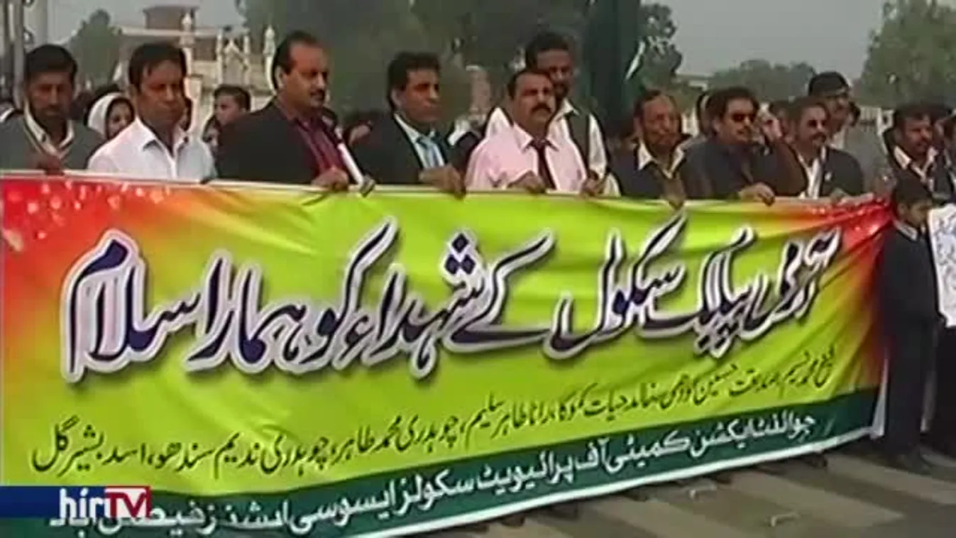 A terrortámadásra emlékeztek Pakisztánban