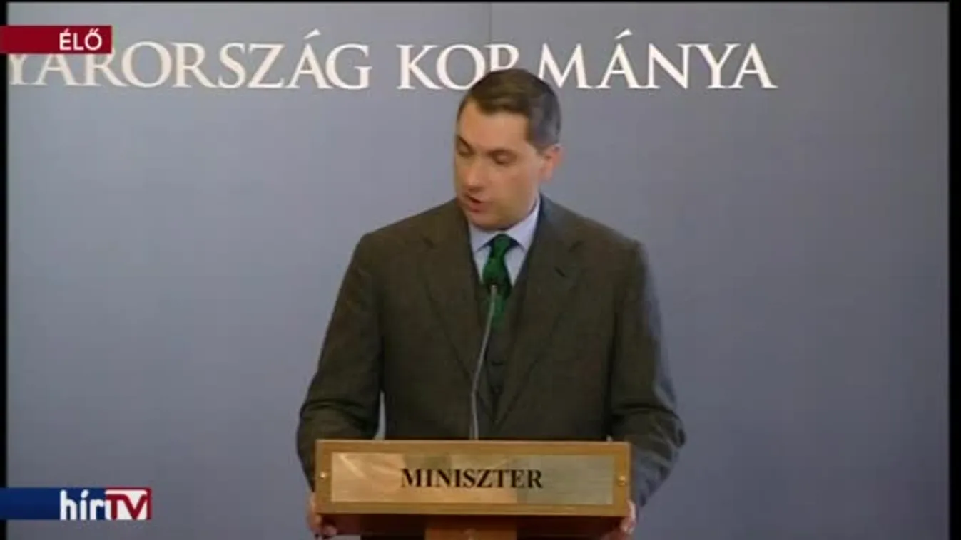 Lázár János kancelláriaminiszter sajtótájékoztatója