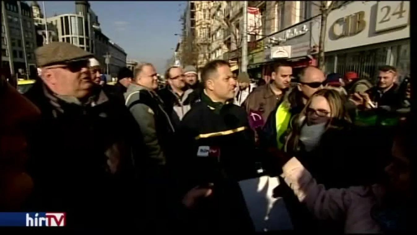 Taxistüntetés: Juhász beszállt és ellopta a show-t – bejelentkezés 15 órakor