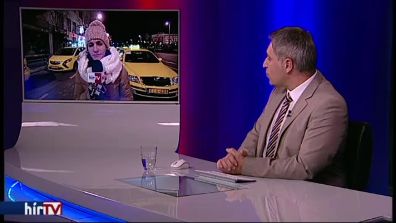 Tüntettek a taxisok Budapesten